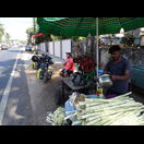 Eine Pause mit frisch gepresstem Zuckerrohrsaft